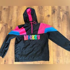 Retro Vintage Colorful Mickey Windbreaker Jacket